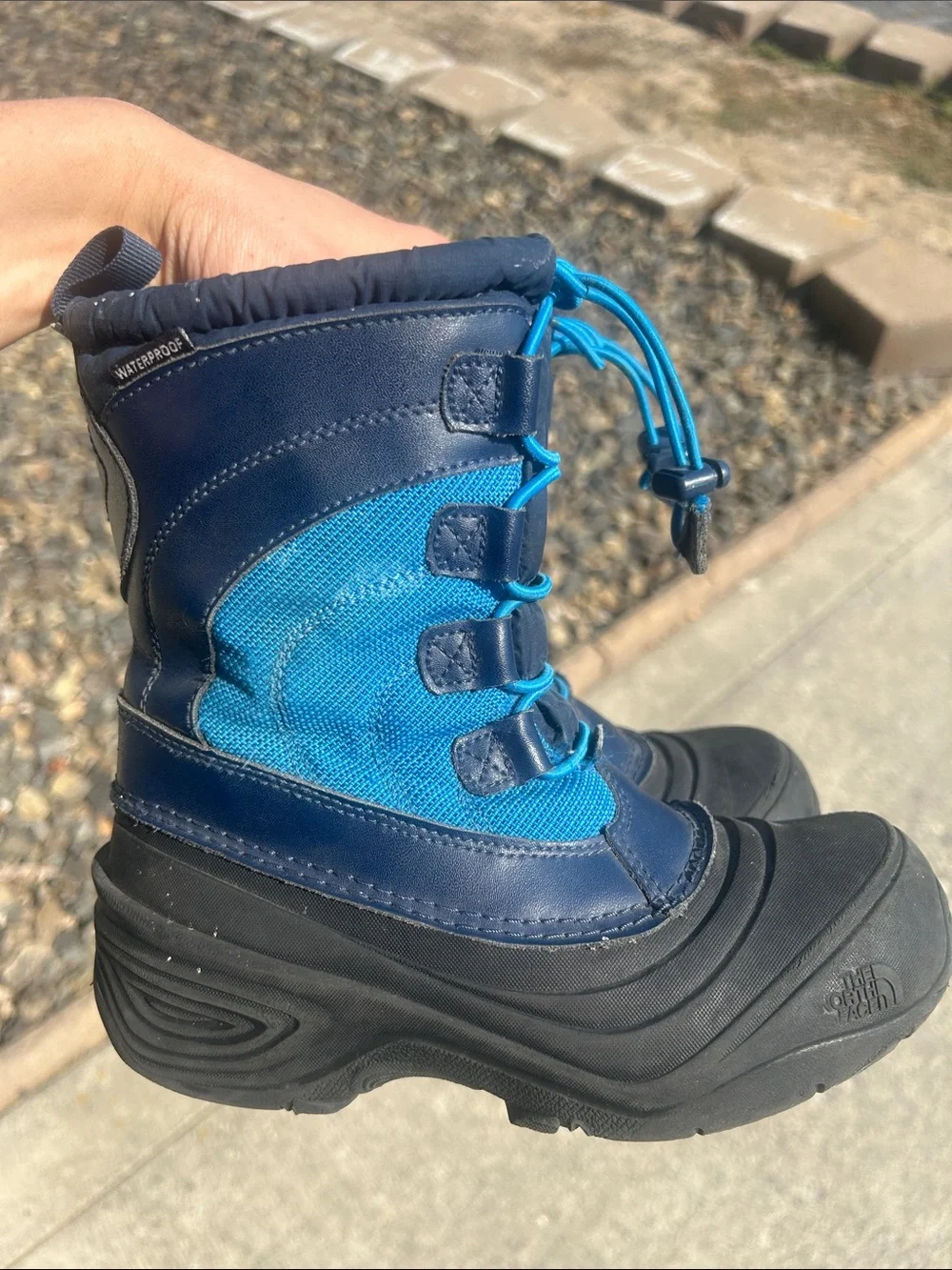 The North Face Kids Navy and Blue Insulated Snow Boots